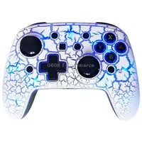 Sw561 Computer Wireless Luminous Handle For Nintendo Switch / Oled Lite Steam, Color Burst Crack White