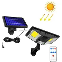 Tg-Ty081 Led Solar Wall Light Body Sensation Outdoor Waterproof Courtyard Lamp with Remote Control, Style 160 Cob Splitable 
