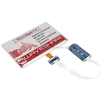 Waveshare 7.5 inch 800X480 Pixel Red Black White E-Paper E-Ink Display Module B for Raspberry Pi Pico, Spi Interface