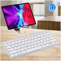 Wb-8022 Ultra-Thin Wireless Bluetooth Keyboard for iPad, Samsung, Huawei, Xiaomi, Tablet Pcs or Smartphones, Ko Language KeysSilver
