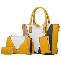 4 in 1 Fashion All-Match Diagonal Ladies Handbags Large Capacity BagYellow