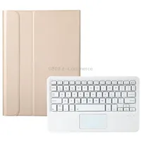 Ak10-A 2 in 1 Detachable Bluetooth Keyboard  Lambskin Texture Tpu Protective Leather Tablet Case with Touchpad Holder for Lenovo Qitian K10 Tb-X6C6XGold