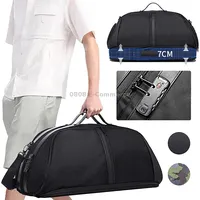 Bange Bg-77178 Handheld Large Capacity Travel Bag Mens/Ladies Wet  Dry Gym BagBlack