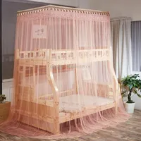 Double-Layer Bunk Bed Telescopic Support Floor-To-Child Mosquito Net, Size90X190 cmJade