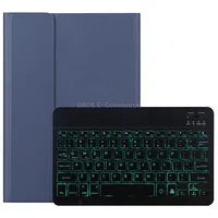 Dy-P10-S 2 in 1 Removable Bluetooth Keyboard  Protective Leather Tablet Case with Backlight Holder for Lenovo Tab P10 10.1 inchBlue