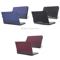 For Lenovo V15 Gen 4 Laptop Leather Anti-Fall Protective CaseBlack