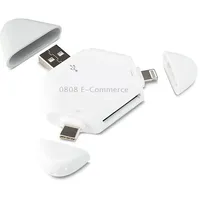 Lcop 5 in 1 Triangle Mobile Phone Computer Card Reader Otg