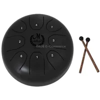 Meibeite 5.5-Inch C-Tune Sanskrit Drum Steel Tongue Empty  Worry-Free DrumBlack
