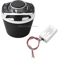 Multifunctional Car Cup Holder Wireless Knob Button Steering Wheel Remote Control with Light