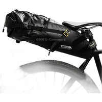 Rhinowalk Rk19511 Full Waterproof Bicycle Saddle Tail Bag Big Capacity Road Bike Bag, Colour Rk19513 Black 13L