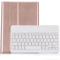St870S For Samsung Galaxy Tab S7 T870/T875 11 inch 2020 Ultra-Thin Detachable Bluetooth Keyboard Leather Tablet Case with Stand  Sleep Function BacklightRose Gold