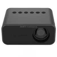 T500 1920X1080P 80 Lumens Portable Mini Home Theater Led Hd Digital Projector With Remote Control  AdaptorBlack