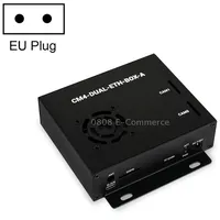 Waveshare Dual Gigabit Ethernet Mini-Computer with Metal Case  Cooling Fan for Raspberry Pi Cm4Eu Plug