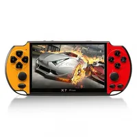 X7 Plus Retro Classic Games Handheld Game Console with 5.1 inch Hd Screen  8G Memory, Support Mp4 / ebookYellow Red