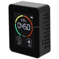Xy-T01 3 in 1 Temperature Humidity and Co2 Display Air Quality Detector, Infrared SensorBlack