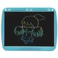 15Inch Charging Tablet Doodle Message Double Writing Board Lcd Children Drawing Board, Specification Blue Colorful Lines
