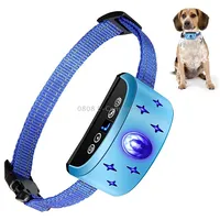 166A Gem Pattern Usb Rechargeable Remote Control Electronic Strike Collar Waterproof Dog Training Bark Arrester