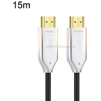 2.0 Version Hdmi Fiber Optical Line 4K Ultra High Clear Monitor Connecting Cable, Length 15MWhite