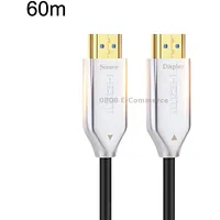 2.0 Version Hdmi Fiber Optical Line 4K Ultra High Clear Monitor Connecting Cable, Length 60M With ShaftWhite