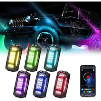 6 in 1 G6 Rgb Colorful Car Chassis Light Led Music Atmosphere