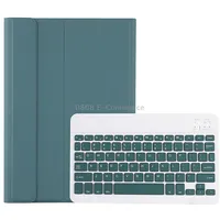 A08 Candy Color Ultra Thin Bluetooth Keyboard Leather Case For Samsung Galaxy Tab A8 10.5 2021 Sm-X200 / Sm-X205Dark Green