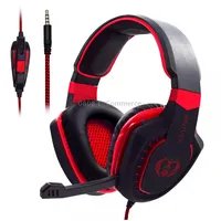 Anivia Ah28 3.5Mm Stereo Sound Wired Gaming Headset with MicrophoneBlack Red