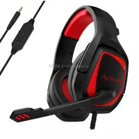 Anivia Mh602 3.5Mm Wired Gaming Headset with MicrophoneBlack Red