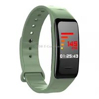 Chigu C1Plus Fitness Tracker 0.96 inch Ips Screen Smartband Bracelet, Ip67 Waterproof, Support Sports Mode / Blood Pressure Sleep Monitor Heart Rate Fatigue Sedentary Reminder Green