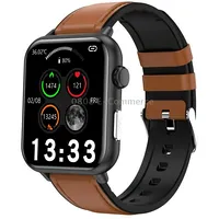 E200 1.72 inch Hd Screen Encoder Leather Strap Smart Watch Supports Ecg Monitoring/Blood Oxygen MonitoringBrown