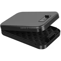 Fingerprint / Password Metal Anti-Theft Car Safety Box Valuables Storage Box, Model Os300C Black