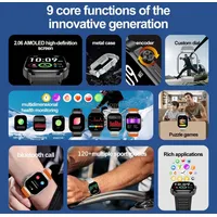 G40S 2.06 inch Ip67 Bt5.2 Sport Smart Watch, Support Bluetooth Call / Sleep Blood Oxygen Heart Rate Pressure Health MonitorSilver
