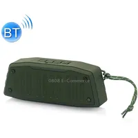 Newrixing Nr-4019 Outdoor Portable Bluetooth Speaker with Hands-Free Call Function, Support Tf Card  Usb Fm Aux Green