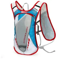 Outdoor Local Lion Bicycle Riding Sports Double Shoulders Water Bag BackpackBlue Red Side