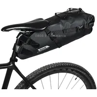Rhinowalk Rk19511 Full Waterproof Bicycle Saddle Tail Bag Big Capacity Road Bike Bag, Colour Black 10L