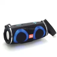TG Tg642 Rgb Light Waterproof  Portable Bluetooth Speaker Support Fm / Tf CardBlack