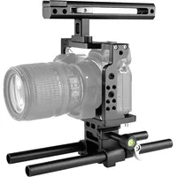 Yelangu C15 Ylg0711A Video Camera Cage Stabilizer with Handle  Rail Rod for Nikon Z6 / Z7Black