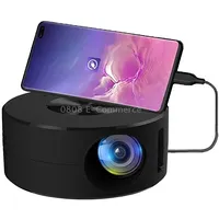 Yt200 320 X 180P Led Hd Mini Projector Usb Powered Support Wired Connection Phone ScreenBlack