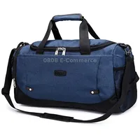 Mens / Ladies Large Capacity Travel Bags Portable Multifunctional HandbagDenim Blue