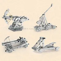 580Pcs Stone Throwing Machine Puzzle Toys Intelligence Hand Assembly Mechanical Gear Transmission Building Blocks High Difficulty Metal Model