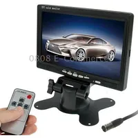 7.0 inch Car Monitor / Surveillance Cameras with Adjustable Angle Holder  Remote Controller, Dual Video Input