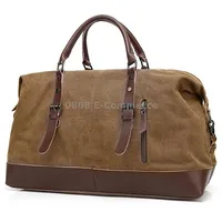 Augur 2012 Portable Casual Canvas Travel Handbag Baggage Shoulder Crossby BagCoffee