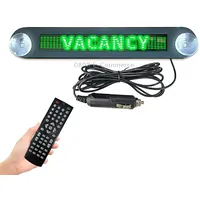 Dc 12V Car Led Programmable Showcase Message Sign Scrolling Display Lighting Board with Remote ControlGreen Light