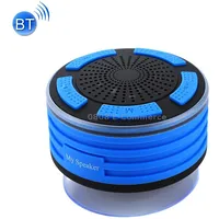 F013 Mini Portable Ipx7 Waterproof Bluetooth V4.0 Stereo Speaker Mp3 Player with Colorful Led Light  Suction Cup, Built-In Mic, Support Fm Radio, Distance 10M