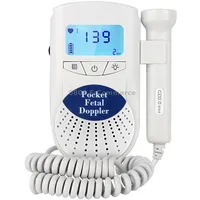 Fd-100 Digital Fetal Doppler Ultrasound Sound Baby Heartbeat Detector Monitor Led Prenatal Pocket Stethoscope Blue
