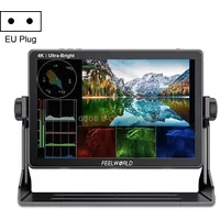 Feelworld Lut11S 10.1 inch Ultra High Bright 2000Nit Touch Screen Dslr Camera Field Monitor, 3G-Sdi 4K Hdmi Input Output 1920 x 1200 Ips PanelEu Plug