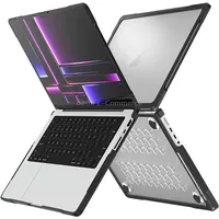 For Macbook Pro 14.2 inch 2023 / 2021 Dot Translucent Laptop Protective CaseTransparent
