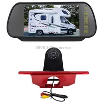 Pz465 Car Waterproof Brake Light View Camera  7 inch Rearview Monitor for Citroen / Peugeot Toyota