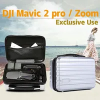 Shockproof Waterproof  Portable Case Pc Hard Shell Storage Bag for Dji Mavic 2 Pro / Zoom and AccessoriesSilver