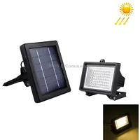 3W Ip55 Waterproof  Led Floodlight, 60 Leds 200Lm Lamp with Solar Panel