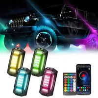 4 in 1 G6 Rgb Colorful Car Chassis Light Led Music Atmosphere With 24-Button Remote Control